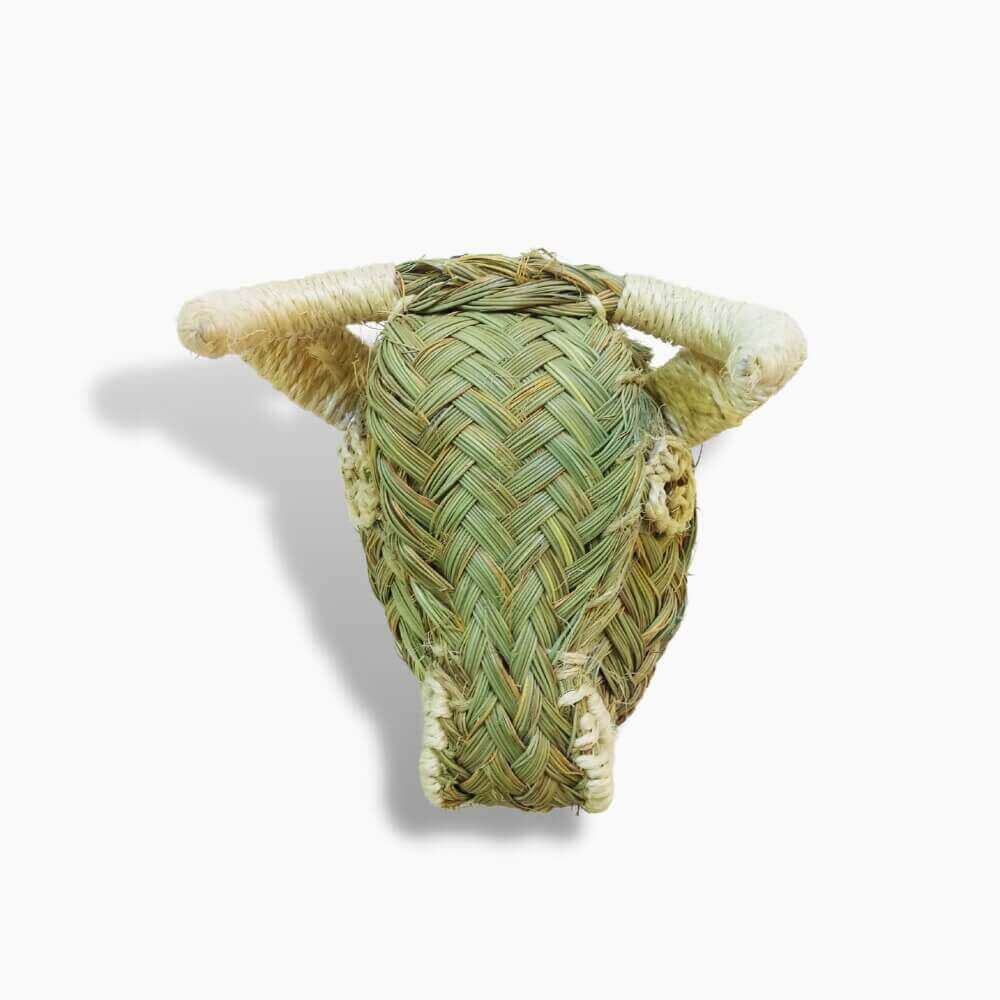 Woven Straw Bull Head