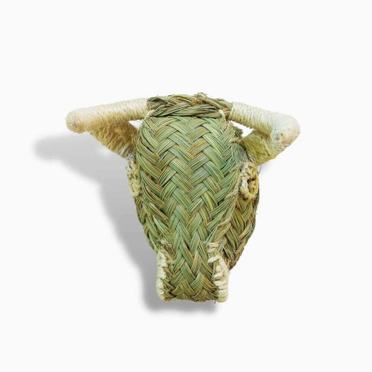 Woven Straw Bull Head