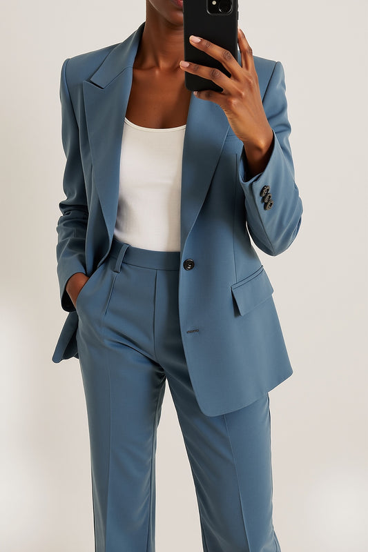 Monroe Power Suit – Tailored Blazer & Trouser Set for Women with High Waist & Sharp Lapels | Business & Chic