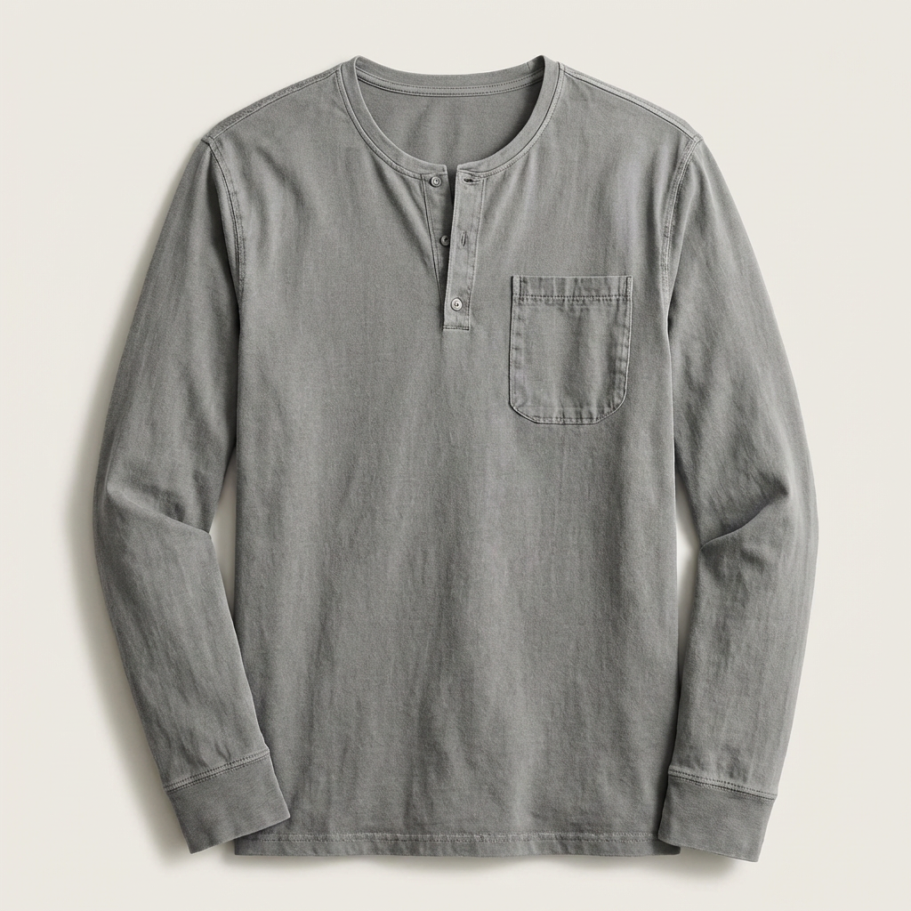 Men Vintage Long Sleeve Shirt